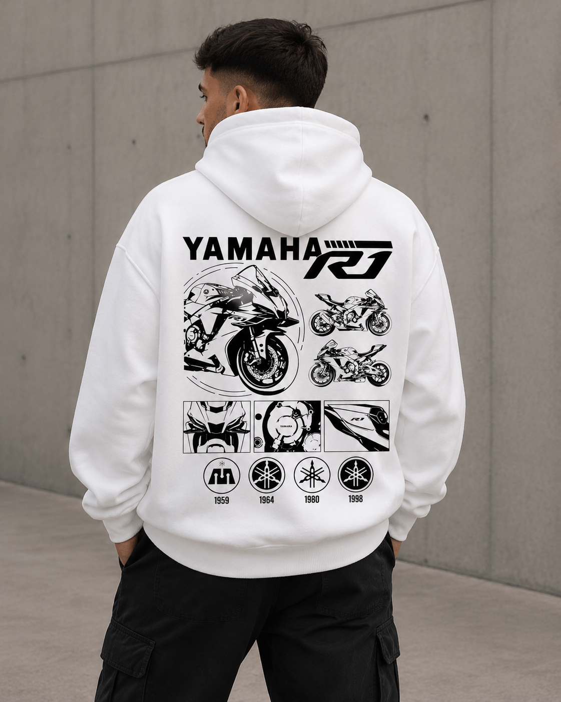 Sudadera oversize Yamaha R1